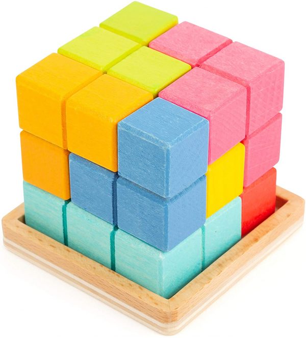 Casse-tête en bois Tetris