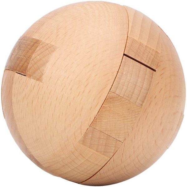 casse-tete en bois sphere